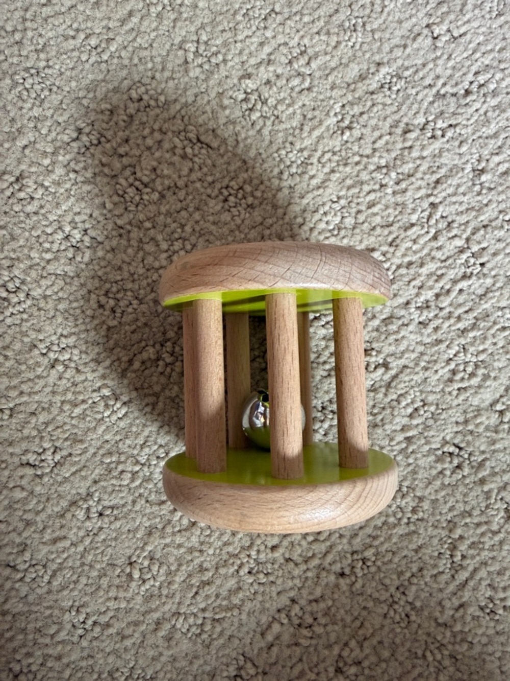 Lovevery wooden bell rattle